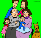 Dibujo Familia pintado por brujita