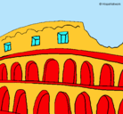 Dibujo Coliseo pintado por QUIQUE