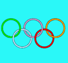 Dibujo Anillas de los juegos olimpícos pintado por dibu18