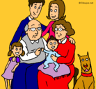 Dibujo Familia pintado por jazmin