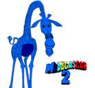 Dibujo Madagascar 2 Melman pintado por camilo