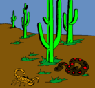 Dibujo Desierto pintado por paola