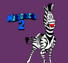 Dibujo Madagascar 2 Marty pintado por AGOSYAri