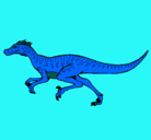 Dibujo Velociraptor pintado por fran