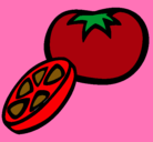 Dibujo Tomate pintado por nathalia