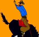 Dibujo Vaquero en caballo pintado por ENDIKA-JOKIN