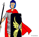 Dibujo Soldado romano II pintado por priscila
