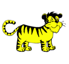 Dibujo Tigre pintado por lapata