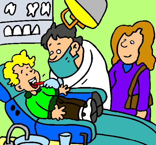 Niño en el dentista