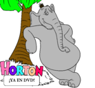 Dibujo Horton pintado por ambar