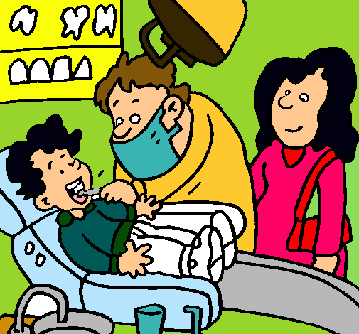 Niño en el dentista