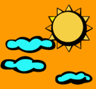 Dibujo Sol y nubes 2 pintado por javi