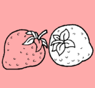 Dibujo fresas pintado por Camila