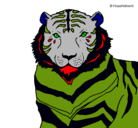 Dibujo Tigre pintado por nahuel