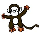 Dibujo Mono pintado por huilen