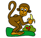 Dibujo Mono pintado por marita