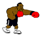 Dibujo Boxeador pintado por xisco