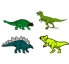 Dibujo Dinosaurios de tierra pintado por dayis