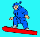 Dibujo Snowboard pintado por elian