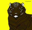 Dibujo Tigre pintado por RAFA