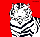 Dibujo Tigre pintado por oscarg.c.