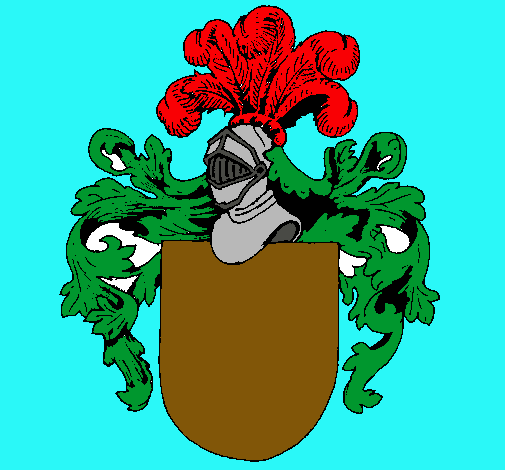 Escudo de armas y casco