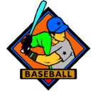 Dibujo Logo de béisbol pintado por abelardo