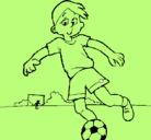 Dibujo Jugar a fútbol pintado por Franchu
