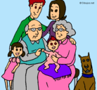 Dibujo Familia pintado por rosi