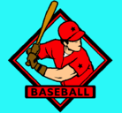 Dibujo Logo de béisbol pintado por tobias