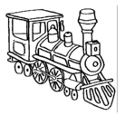Dibujo Tren pintado por mofi