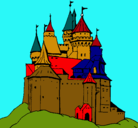 Dibujo Castillo medieval pintado por enyher