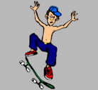 Dibujo Skater pintado por jose