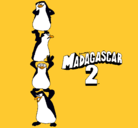 Dibujo Madagascar 2 Pingüinos pintado por diegoa