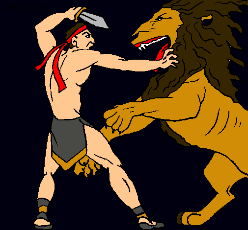 Gladiador contra león