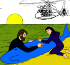 Dibujo Rescate ballena pintado por RESCATE