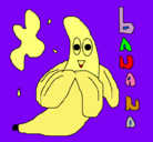 Dibujo Banana pintado por yari99