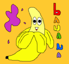 Dibujo Banana pintado por alice