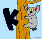 Dibujo Koala pintado por redi