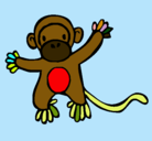 Dibujo Mono pintado por fabrizzio