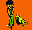 Dibujo Jugador de golf II pintado por isa