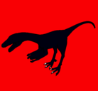 Dibujo Velociraptor II pintado por fede