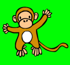 Dibujo Mono pintado por Luzerithomartínez