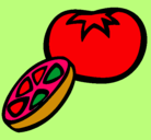 Dibujo Tomate pintado por ANALINA