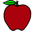 Dibujo manzana pintado por jorge