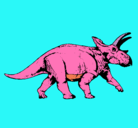 Dibujo Triceratops pintado por Geber