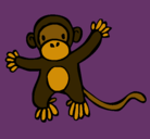 Dibujo Mono pintado por Gi