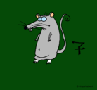 Dibujo Rata pintado por guiomar