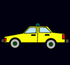 Dibujo Taxi pintado por carlito