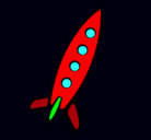Dibujo Cohete II pintado por paulat